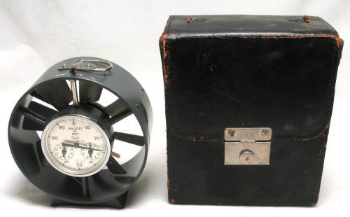 Taylor 3132 Jeweled Mining Anemometer Wind Air Speed Indicator with Case nr Mint