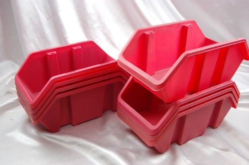 8 pack of  Rose  Stack &amp; Nest Storage Bins  Stackable Organize   12&#034; X 6  5/8&#034;