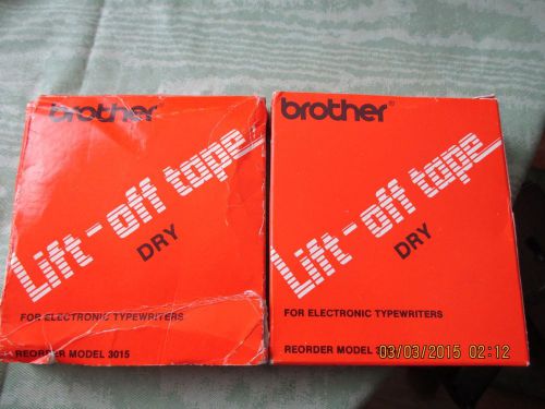 BROTHER LIFT OFF (ERASE) tape for electric typewriter 2 Boxes REORDER MODEL 3015