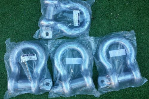 4 pcs. Screw Pin Anchor Tackle Shackle 24000 LBS 1 1/4&#034; Inch wLL24000 FOUR Pcs.