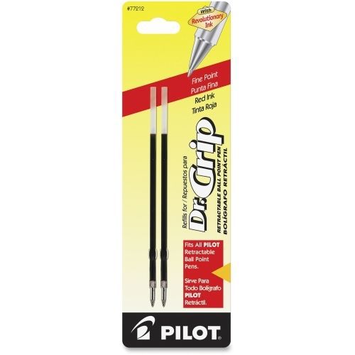 Pilot Dr. Grip Center of Gravity Pen Refills - Medium -Red - 2/Pk - PIL77212