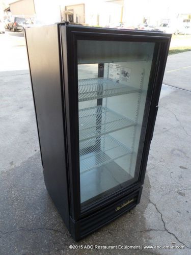 True gdm-10pt 10 cu ft single glass door refrigerator drink passthrough display for sale