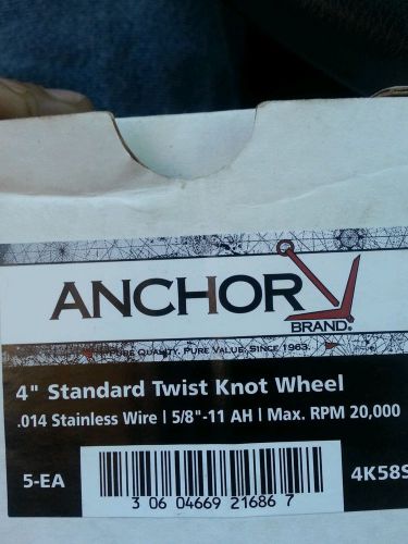 Box with 5 Anchor Brand Knot Wheel Brush - 4K58S