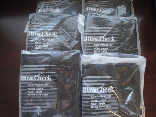 Lot of 6  ULTRA CHECK BLOOD PRESSURE CUFFS ADULT THIGH  #U4250 FACTORY SEALED