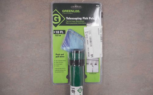 Greenlee 18&#039; telescoping fish pole stick fiberglass brand new for sale