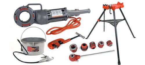 Ridgid 41935 700 threader kit w/ sdt 12r 418 oiler &amp; 460 stand sdt reconditioned for sale