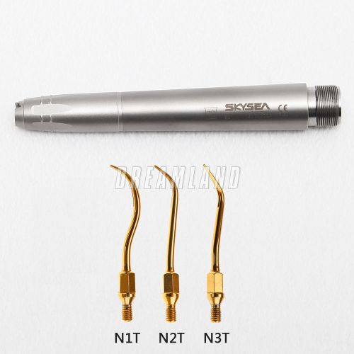 G-Type Dental Super Sonic Air Scaler Handpiece 2 HOLE 3 tips N1T N2T N3T USA3