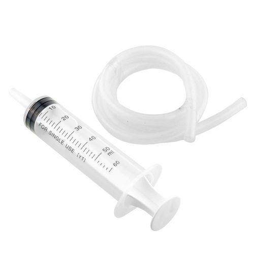 High Quality Sterile Reusable 60ML Plastic Syringe For Hydroponics +Tubing