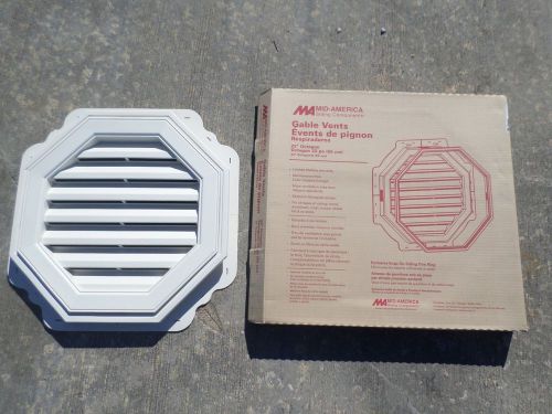 MID AMERICA NEW GABLE VENT  22&#034; Octagon Gablemaster 034 Parchment
