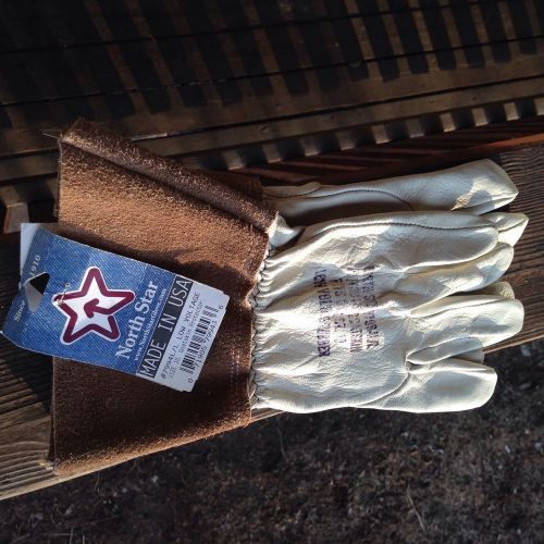 North Star Goatskin Gloves Low Voltage Protector 7994L Sz 10 NEW