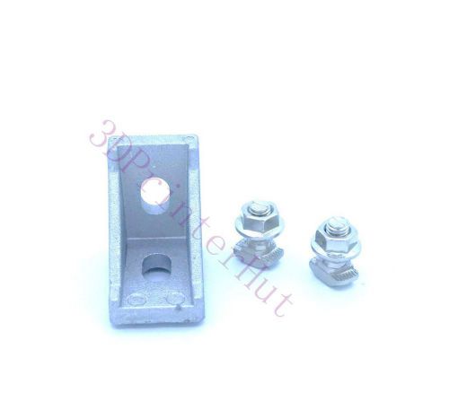 2020 aluminium profile corners screws set,bracket+ m5x12 t screw +m5 flange nut for sale