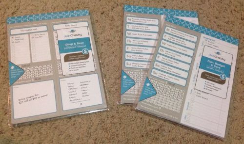 Lot of 3 NIP Jean Chatzky Weekly Menu Planners &amp; Shopping List Pads
