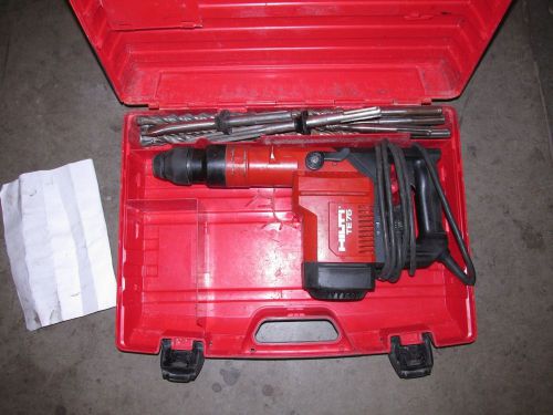 Hilti te-75 sds-max 115v/ac 10.5a heavy duty hammer drill/chipping kit use (362) for sale
