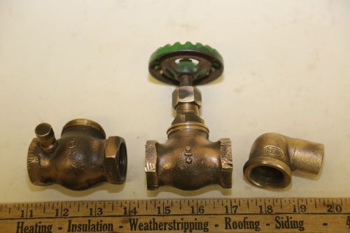 Brass plumbing hardware fits 3/4&#034; (3) for sale