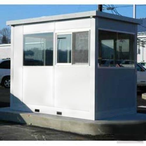 White security builidng - sliding door - 4&#039;wx6&#039;d - pre-assembled - intregral top for sale