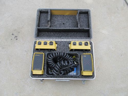 2 TOPCON SYSTEM 5 MACHINE CONTROL CAB KIT WITH SONIC TRACKERS CABLES FREE SHIP
