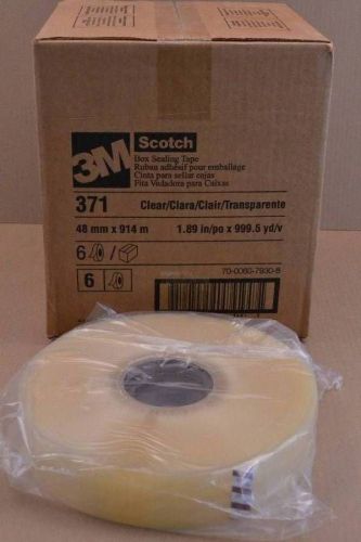 Case of 5 Scotch 3M 371 Sealing Tape clear 48mm x 914m (1.89&#034; x 999.5 yds Each)