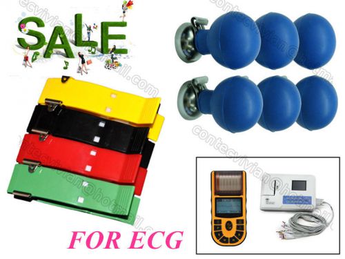 Adult limb and chest suction electrodes for contec ecg machine ecg300g/600g/80a for sale