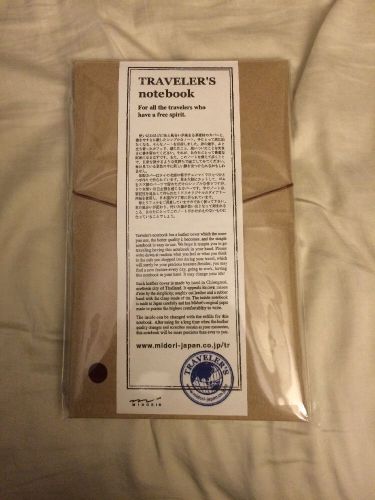 Midoru Traveller&#039;s Notebook Brown Leather Journal With Extras!