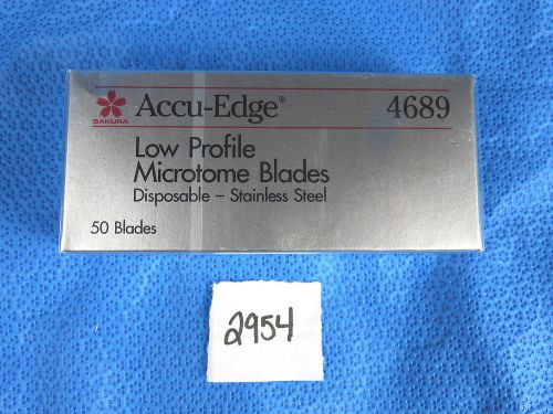 Sakura 4689 Accu-Edge Low Profile Microtome Blades (50) Total *New*