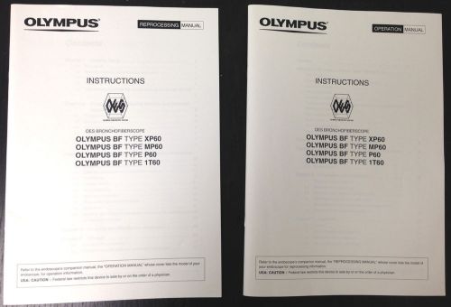 Operation &amp; Reprocessing Manual Olympus OES Bronchofiberscope XP60 MP60 P60 1T60