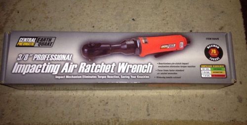 CENTRAL PNEUMATIC EARTHQUAKE 3/8&#034; PROFESSIONAL Impacting Air Ratchet Wrench NEW