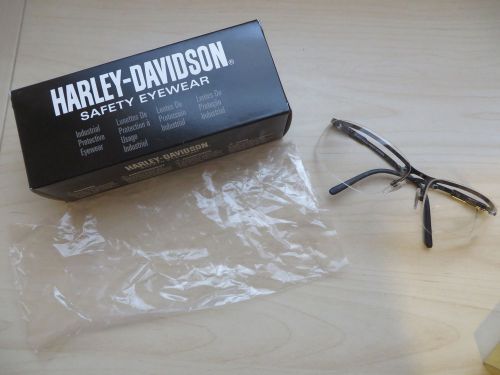HD701 Harley Davidson Safety Glasses - Clear Hardcoat Lens with GunMetal Frame