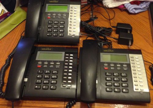 Lot (3) talkswitch ts-200 single line analog phones for sale