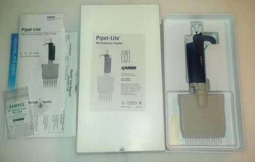 NEW Rainin Pipet-Lite L8-200 (20-200 µL) 8-Channel Pipette - Uses LTS Tips