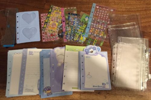 Morning Glory Planner Paper, Stickers, Inserts Lot