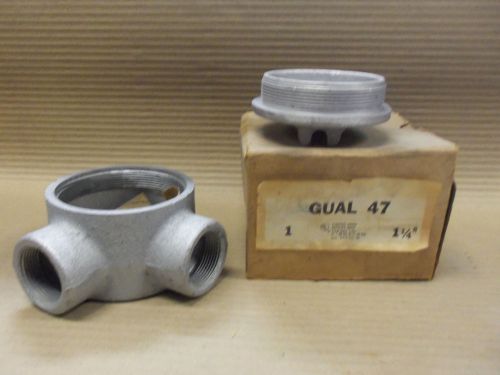New Crouse Hinds GUAL-47 GUAL47 1 1/4&#034; Inch Outlet Box For Hazardous Locations