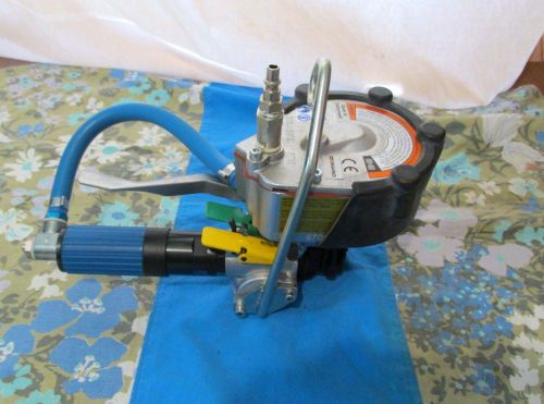 Orgapack signode pneumatic combo bander crimper model cr 25 a strapping tool for sale