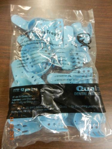 Quala QIT5SMUP Dental Impression Trays # 5 Small Upper Perforated 12pcs