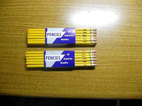 Lot of 24 New GENERALS BADGER Yellow Barrel 310 #2 PENCILS