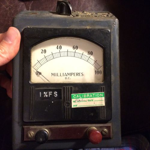 Vintage Weston DC Milliamperes Meter Kleinschmidt Labs TE-544-1