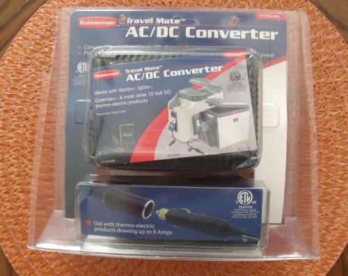 NIB 12v AC/DC converter RUBBERMAID travel mate works w/ vector, igloo, coleman