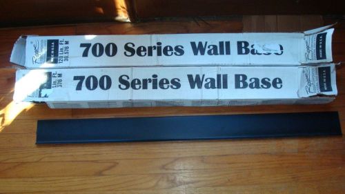 136&#039; Roppe 700 Series Rubber Wall Base Black Trim Moulding 34 Strips 48&#034;x4&#034;