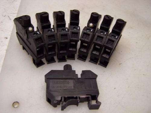(8) lot of 8 phoenix contact  type uk10-drehsi din rail fuse holder 300v 20 amp for sale