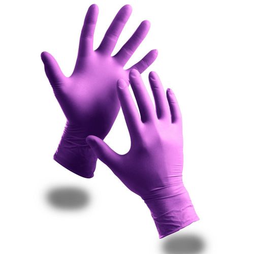 Best Value 100 POWDER FREE DISPOSABLE MEDICAL NITRILE GLOVES XLG PURPLE TATTOO