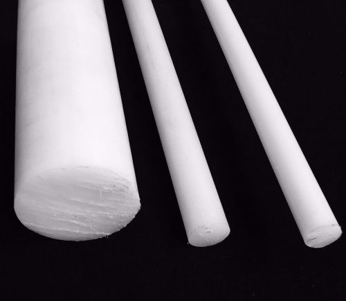 9/16&#034; Diameter Natural/White Nylon 66 Plastic Rod - Price Per Foot -Cut to Size!
