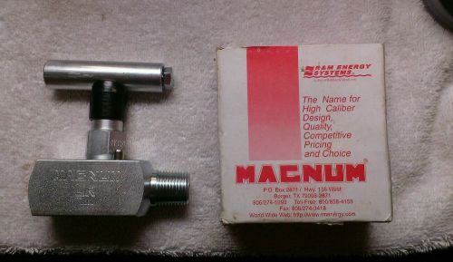 NEW! Magnum Needle Valve by R&amp;M Energy 10,000 PSI  Isolating 1/2&#034; High Pressure