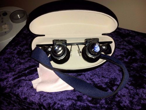Lapidary Inspectacles +Shell Case,Work Strap &amp;Lens cloth,Gold,Dredge,420specs,NR