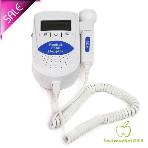 Hot Sale!!CE&amp;FDA with 3Mhz  probe FETAL DOPPLER Sonoline B baby HEART MONITOR CA