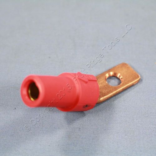 Leviton Red 15 Series Cam Female Terminal Connector Angled 125A 600V 15F21-R