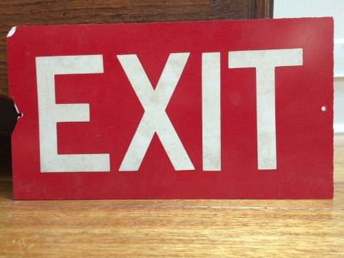 Vintage Warehouse Exit Industrial Sign