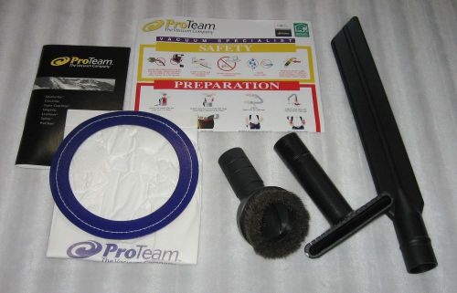 Proteam commercial vacuum cleaner attachments crevice tool - dust brush - more for sale