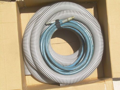 25ft Carpet Cleaning Vacuum Solution Hose w QD and 3 Velcro Straps
