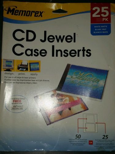 CD jewel case inserts by memorex