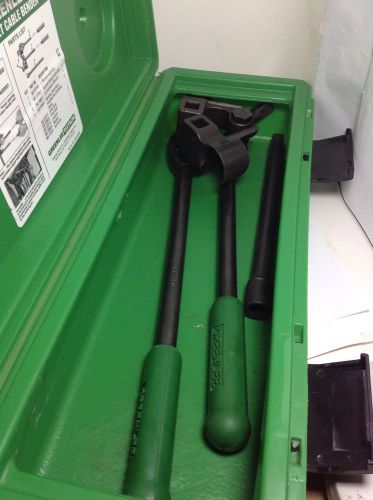 GREENLEE MODEL No. 796, RATCHET CABLE BENDER SET KIT EXCELLENT CONDITION IN BOX