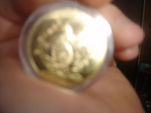 1  1/3oz Ounce COINS  Mint Clad with .999 Solid Pure Fine gold